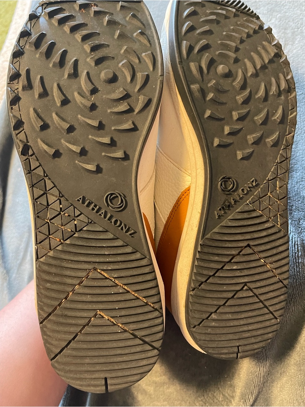Athalonz EnVe Spikeless Golf Shoes Men’s Size 10 White/Tan - Picture 7 of 8